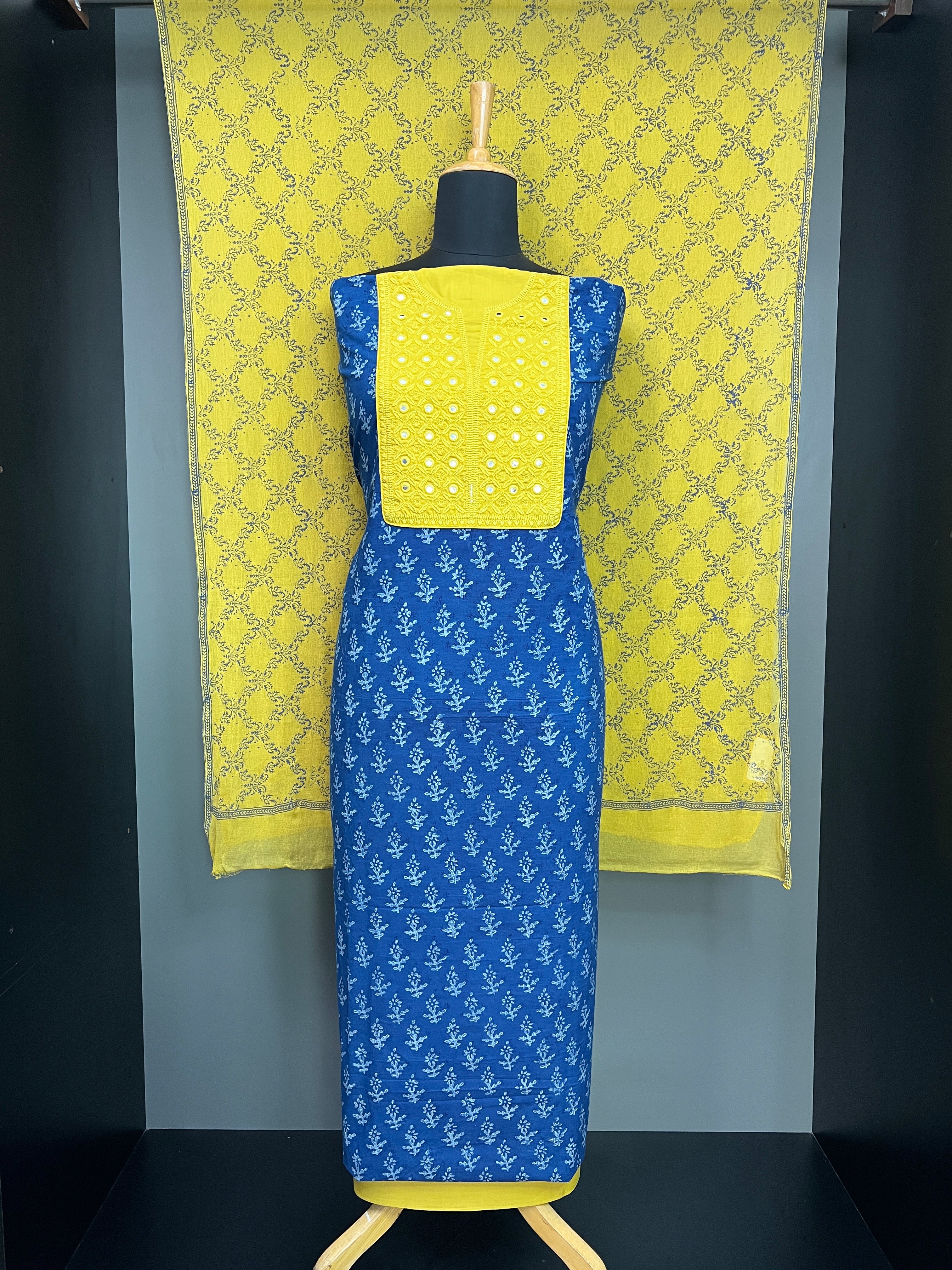 Floral Printed Cotton Salwar Set | JSC525