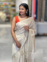 Zari Detailed Tissue Saree | NN410