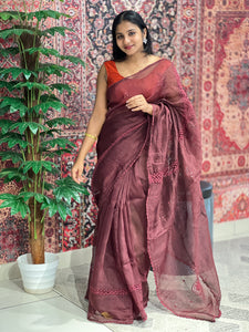 Mirror & Crochet Lace Detailed Kota Saree | SF1345