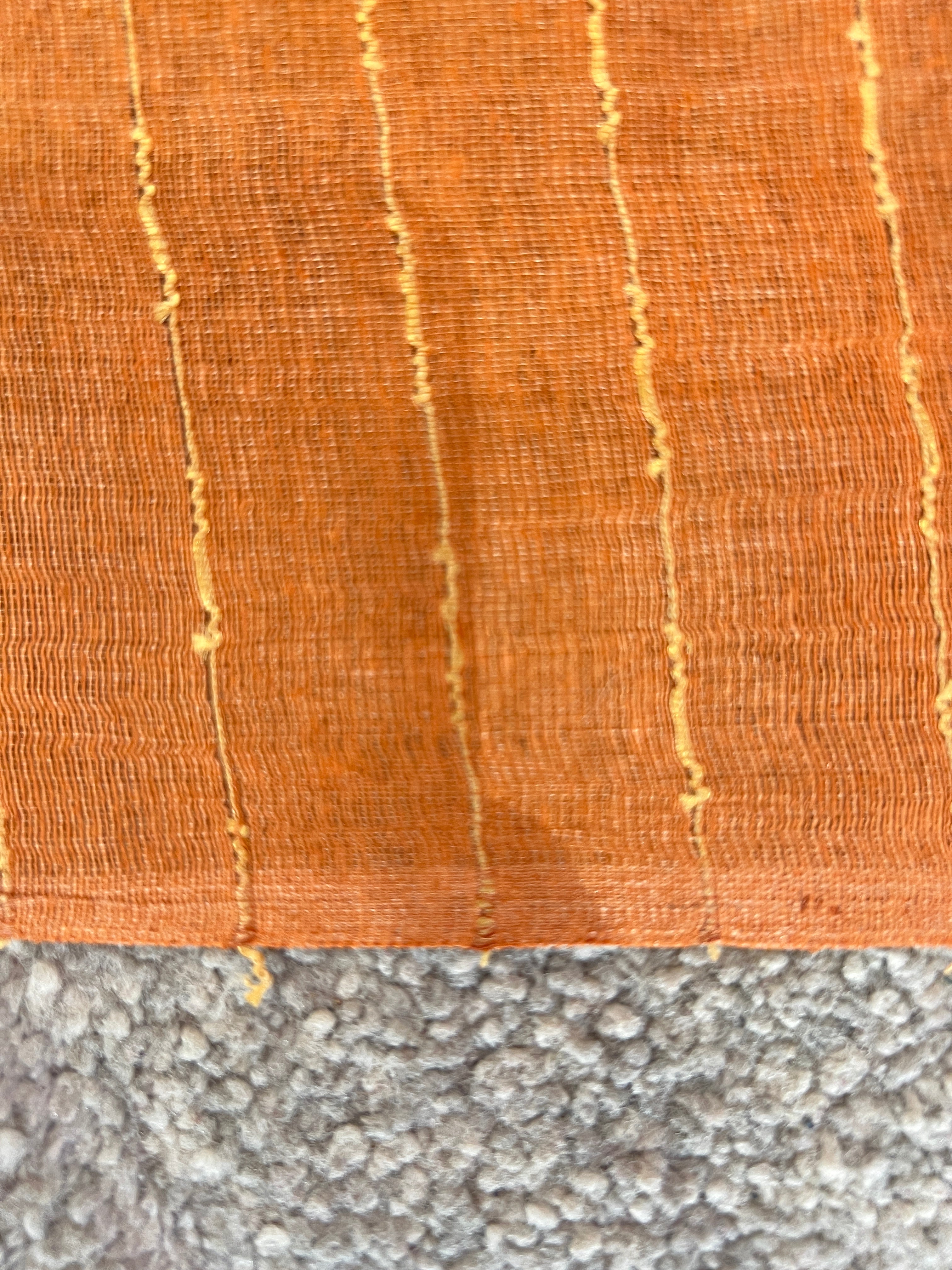 Stripe Patterned Noil Tussar Saree | MNH438