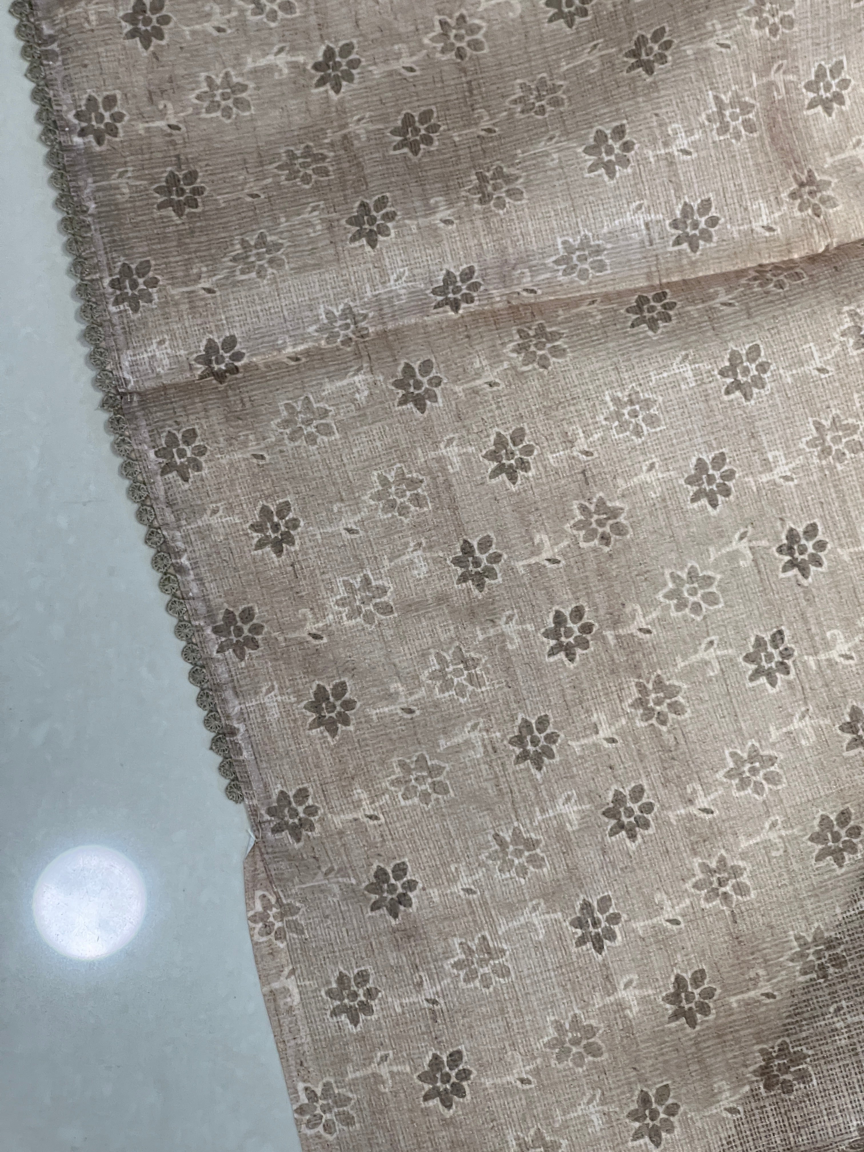 Machine Embroidery Patterned Silky Kota Saree | BLD1285