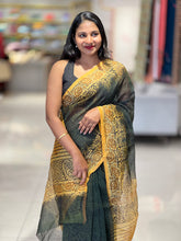 Hand Block Printed Supernet Kota Saree | SF1324