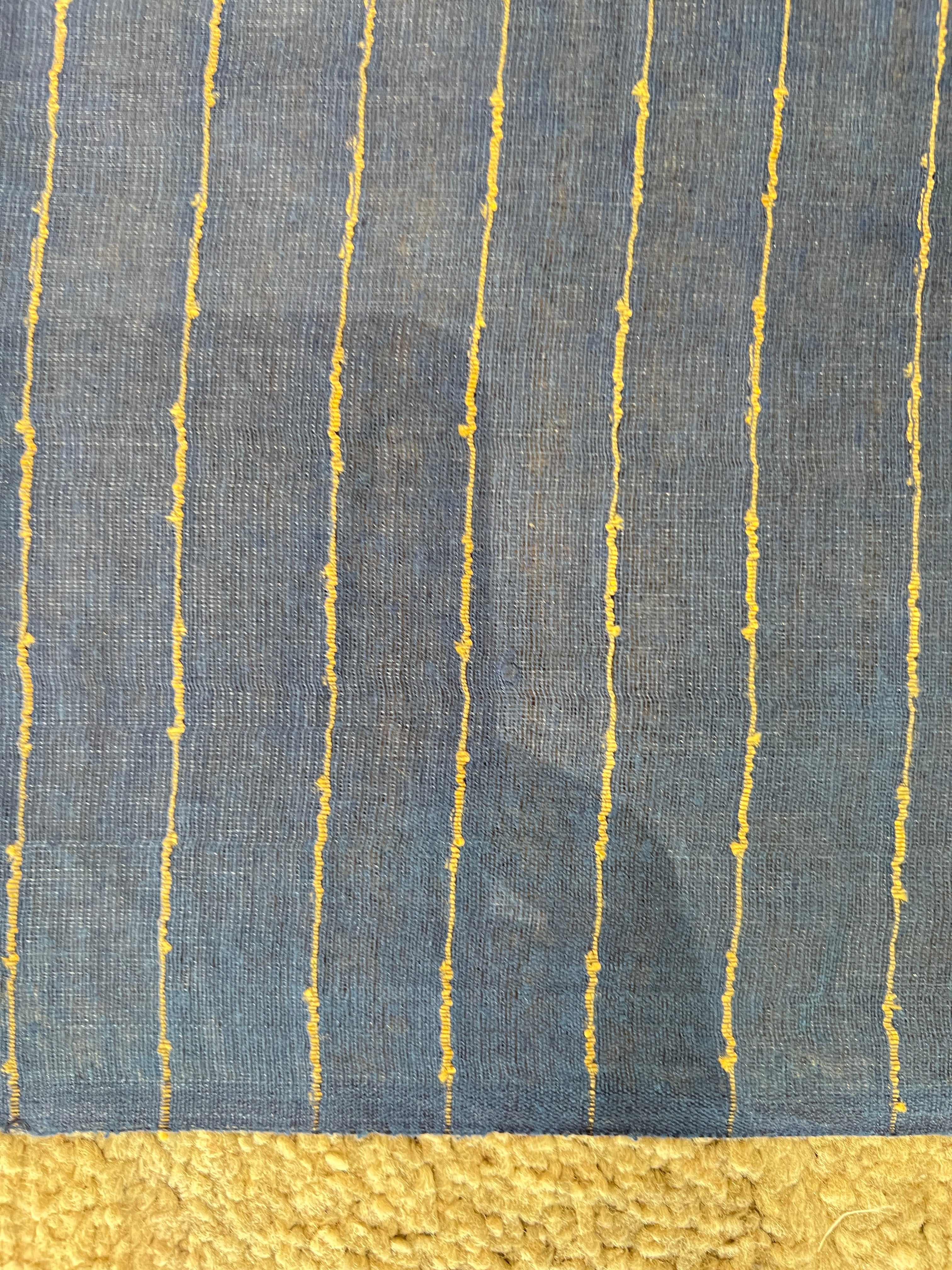 Stripe Patterned Noil Tussar Saree | MNH439