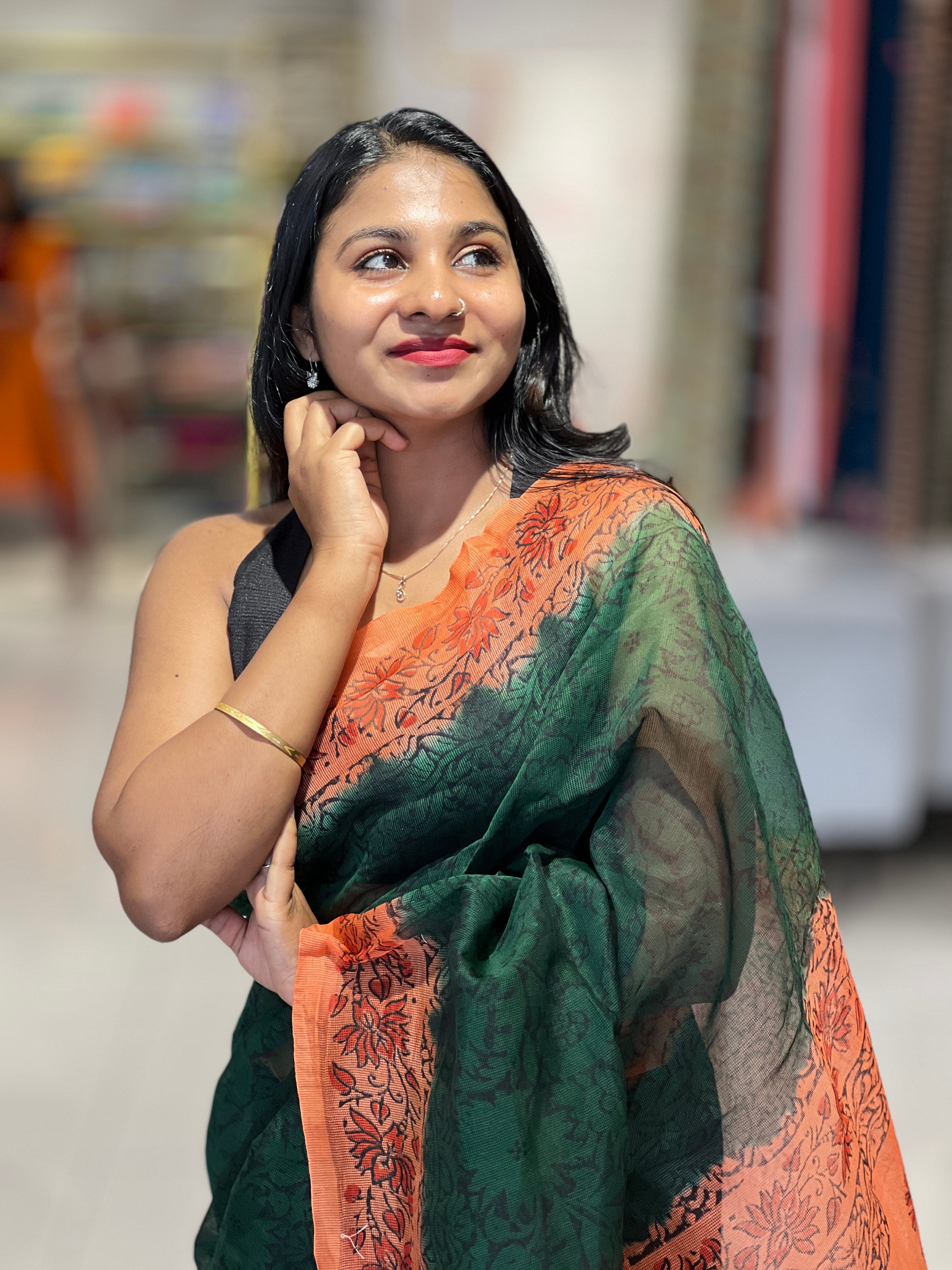 Printed Super Net Kota Saree | SF1313