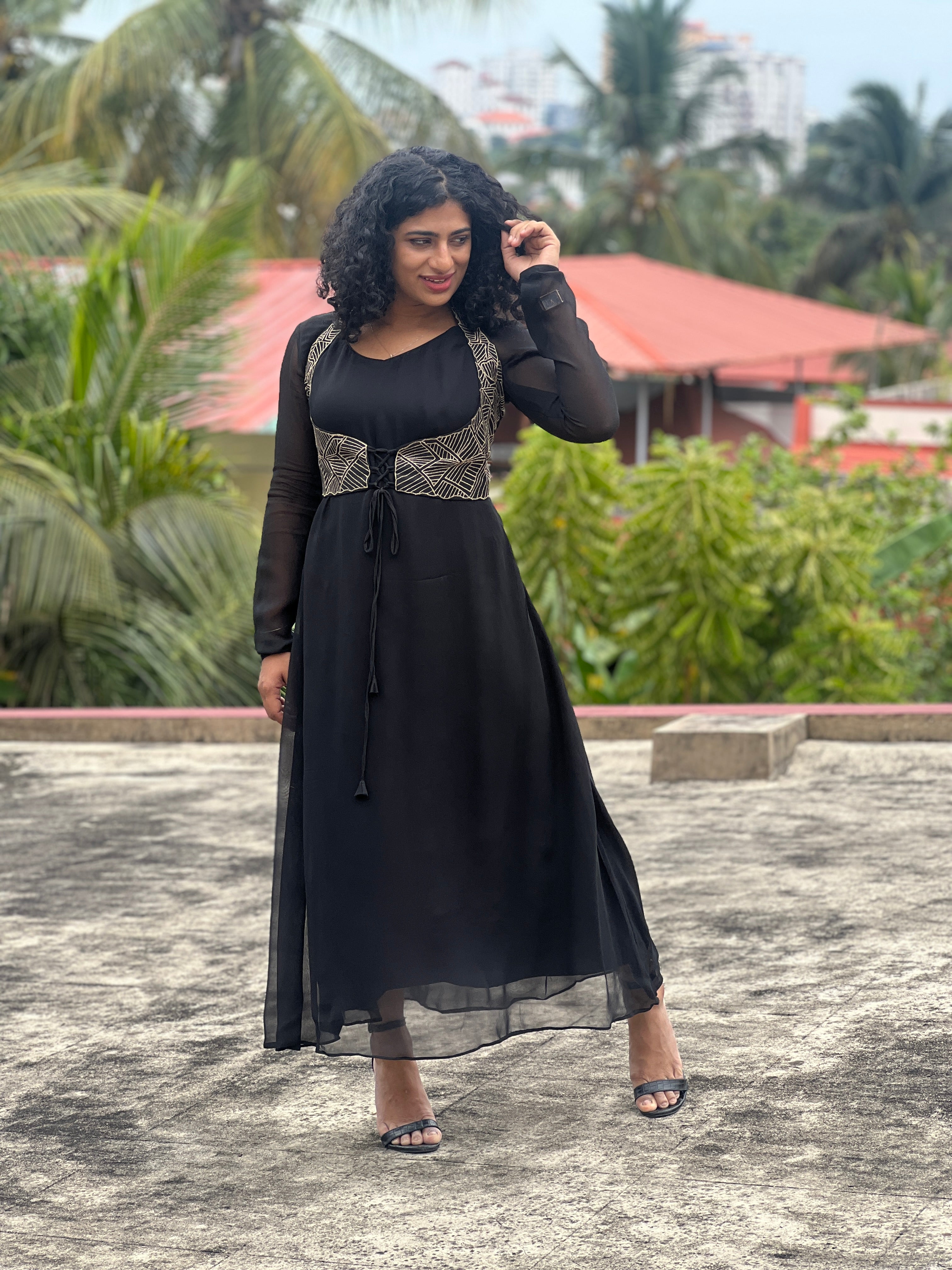 Georgette Kurta With Stylized Jacket | GW129