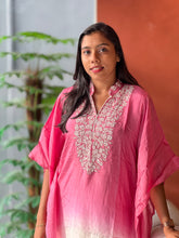 Embroidery Highlighted Kaftan Set | SJL158