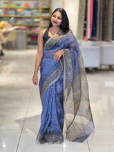 Block Printed Super Net Kota Saree | SF1316