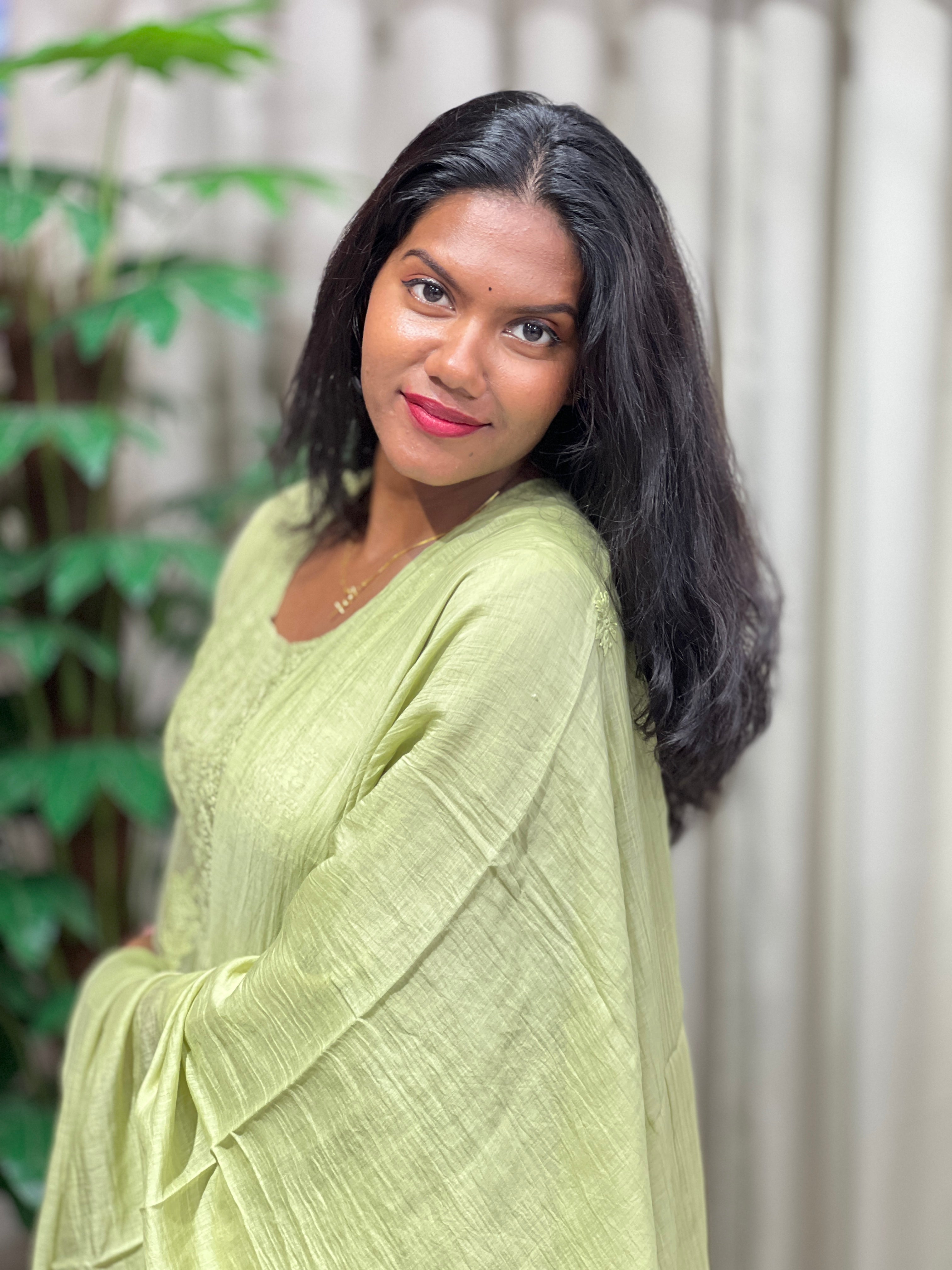 Hand Embroidery Chanderi Kurta Set | GMA169