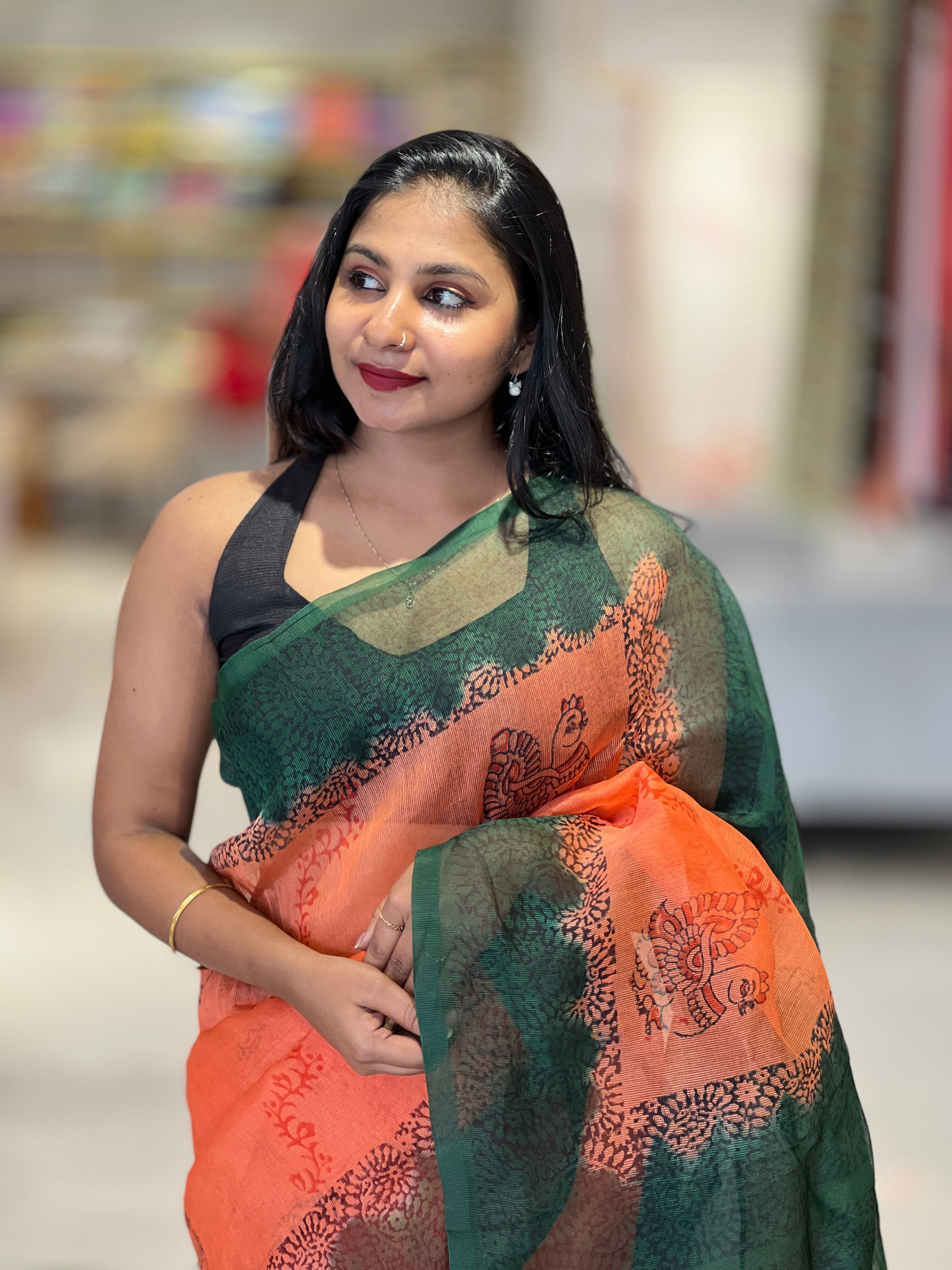 Printed Super Net Kota Saree | SF1311