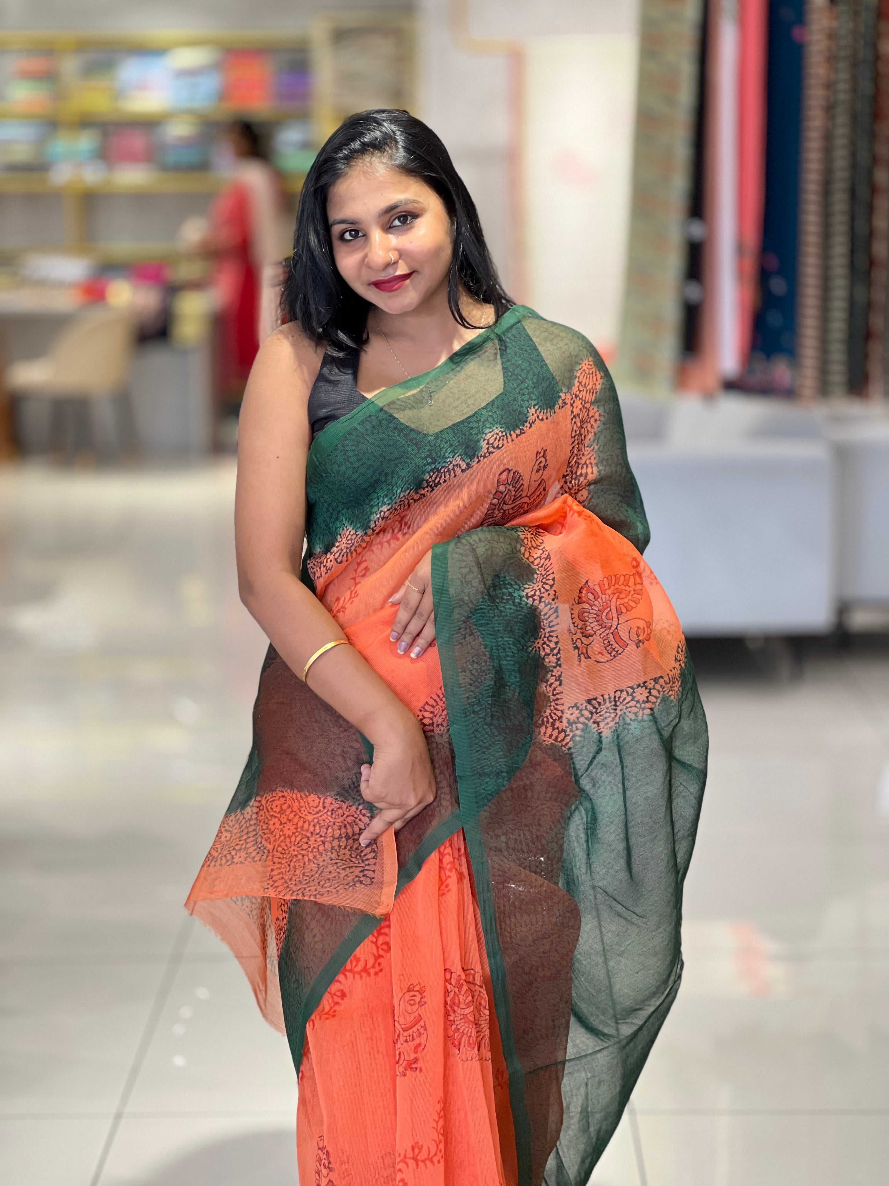 Printed Super Net Kota Saree | SF1311