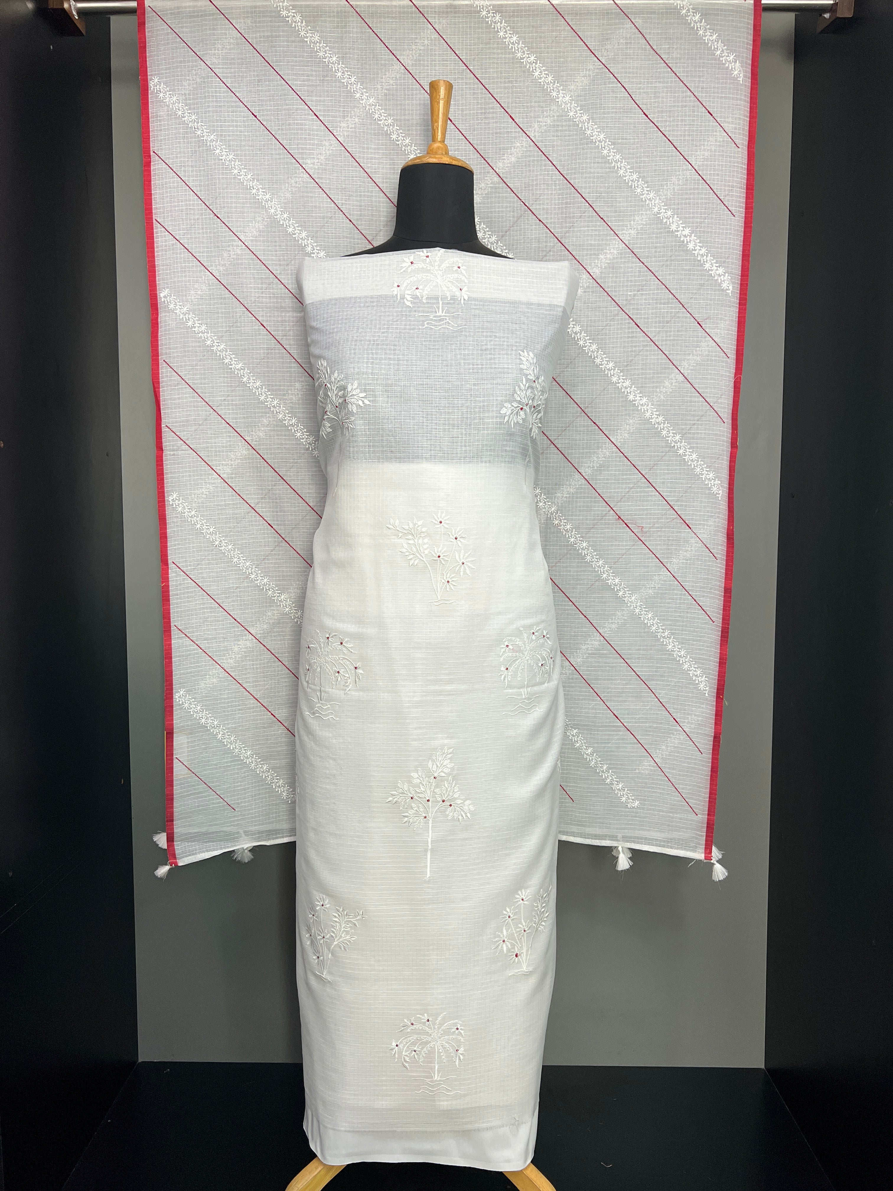 Floral Patterned Embroidery Kota salwar Set | MR448