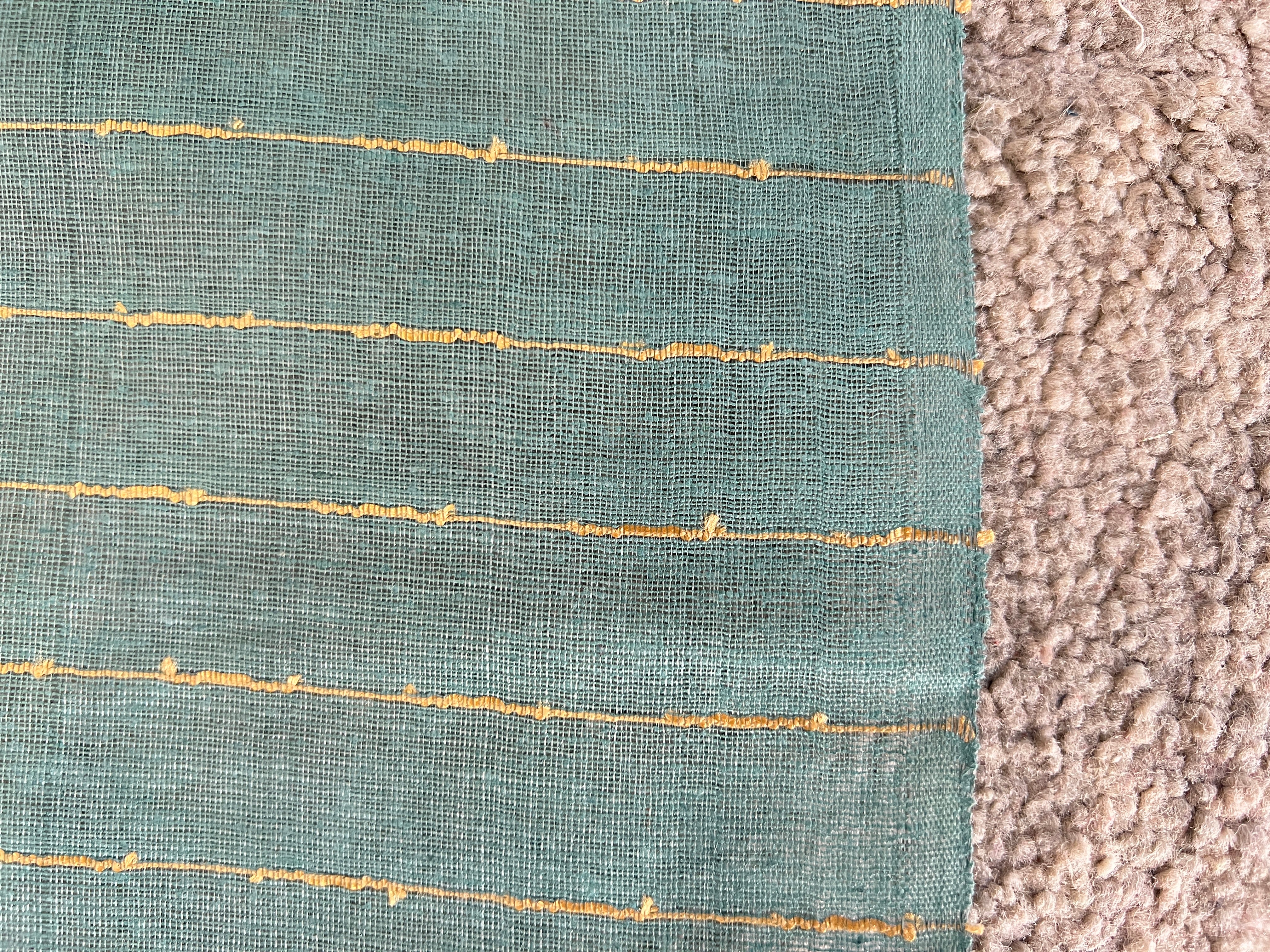 Stripe Patterned Noil Tussar Saree | MNH422