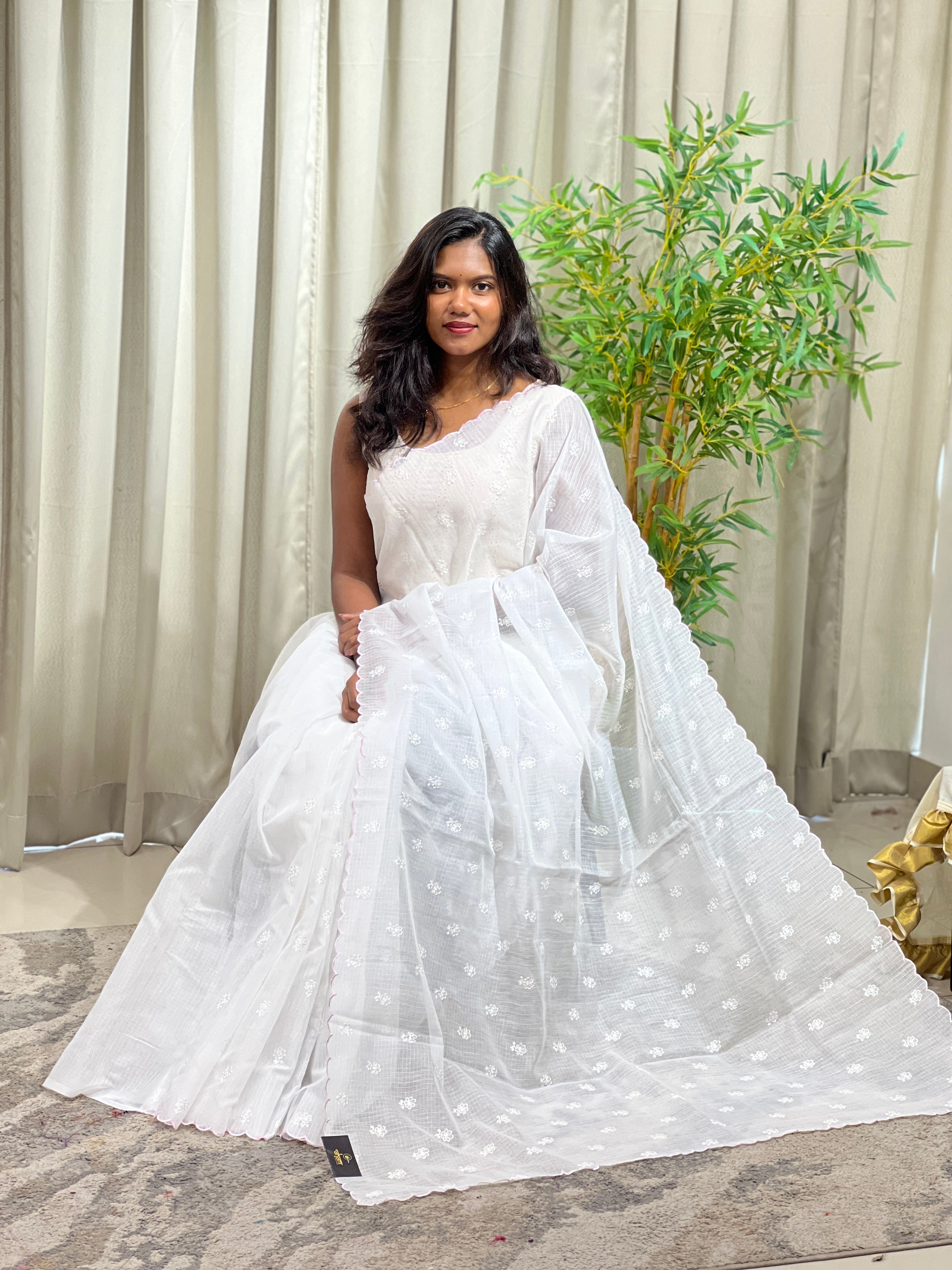 Embroidered Pattern Kota Saree | ZSS199