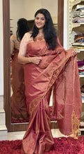 Twine Cut Work Placement Detailed Soft Silk Saree | TC405