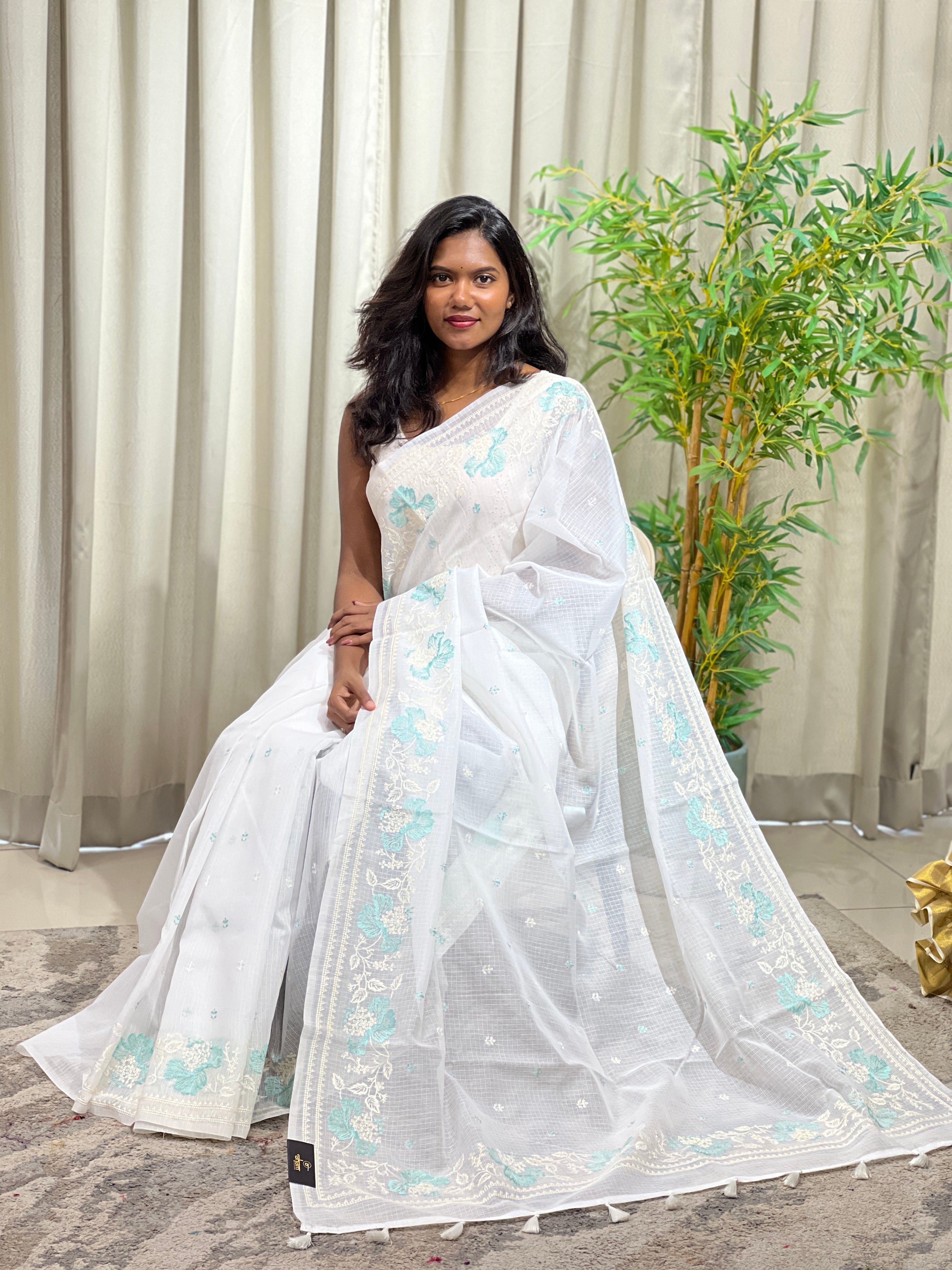 Embroidered Pattern Kota Saree | ZSS204