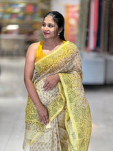 Hand Block Printed Supernet Kota Saree | SF1317