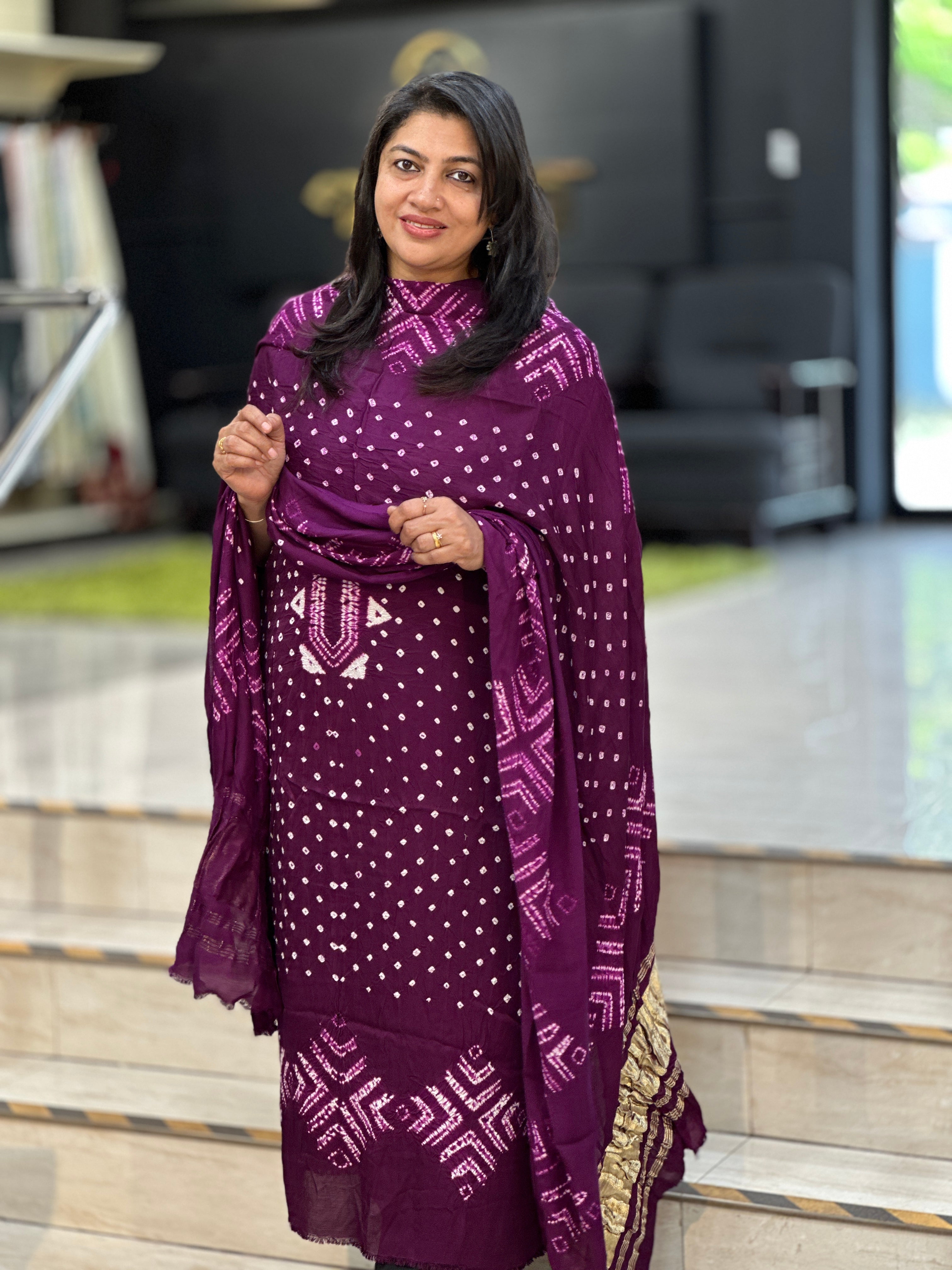 Bandhani Tie & Dye Modal Salwar Set | SAC199