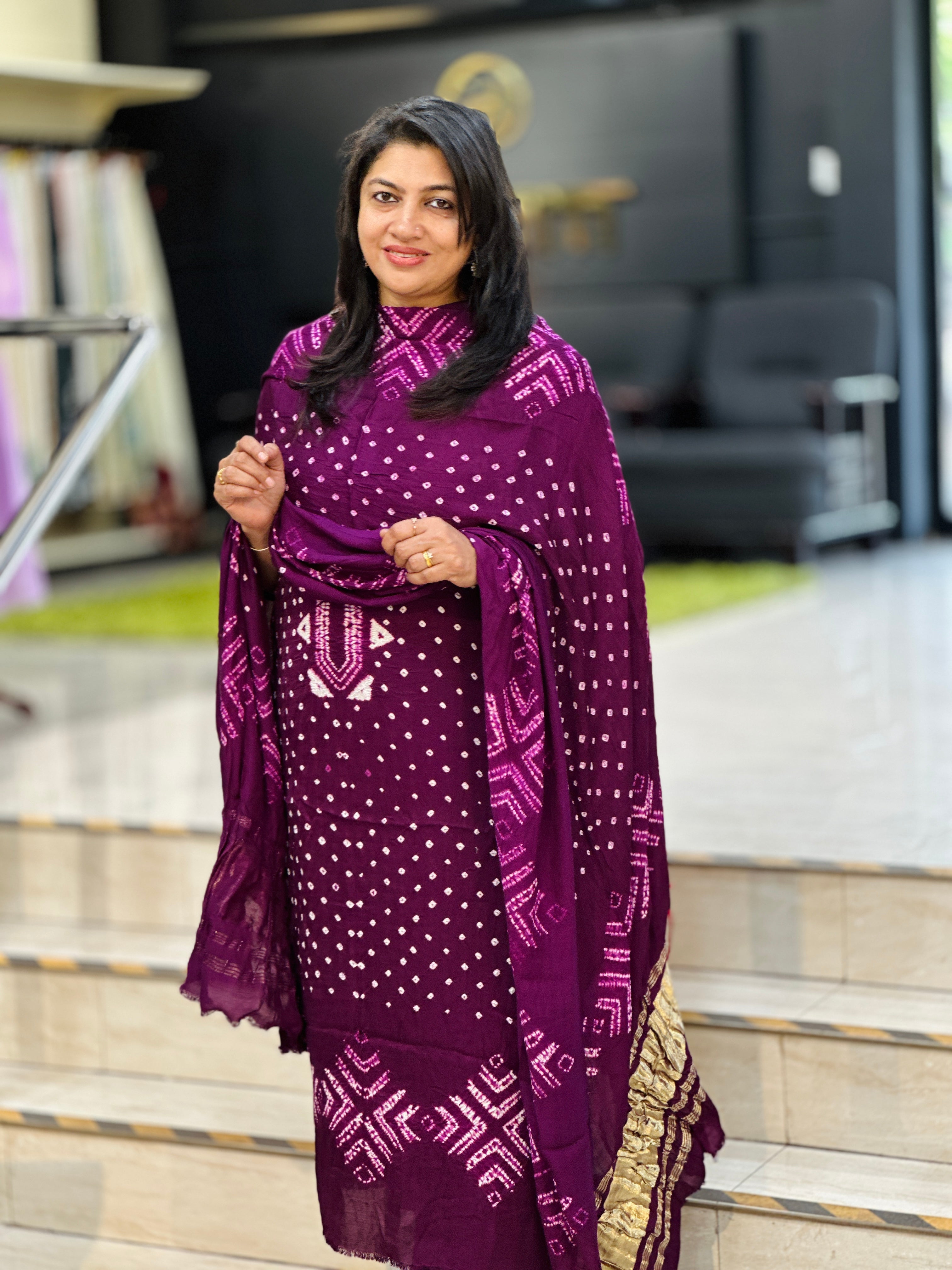 Bandhani Tie & Dye Modal Salwar Set | SAC199