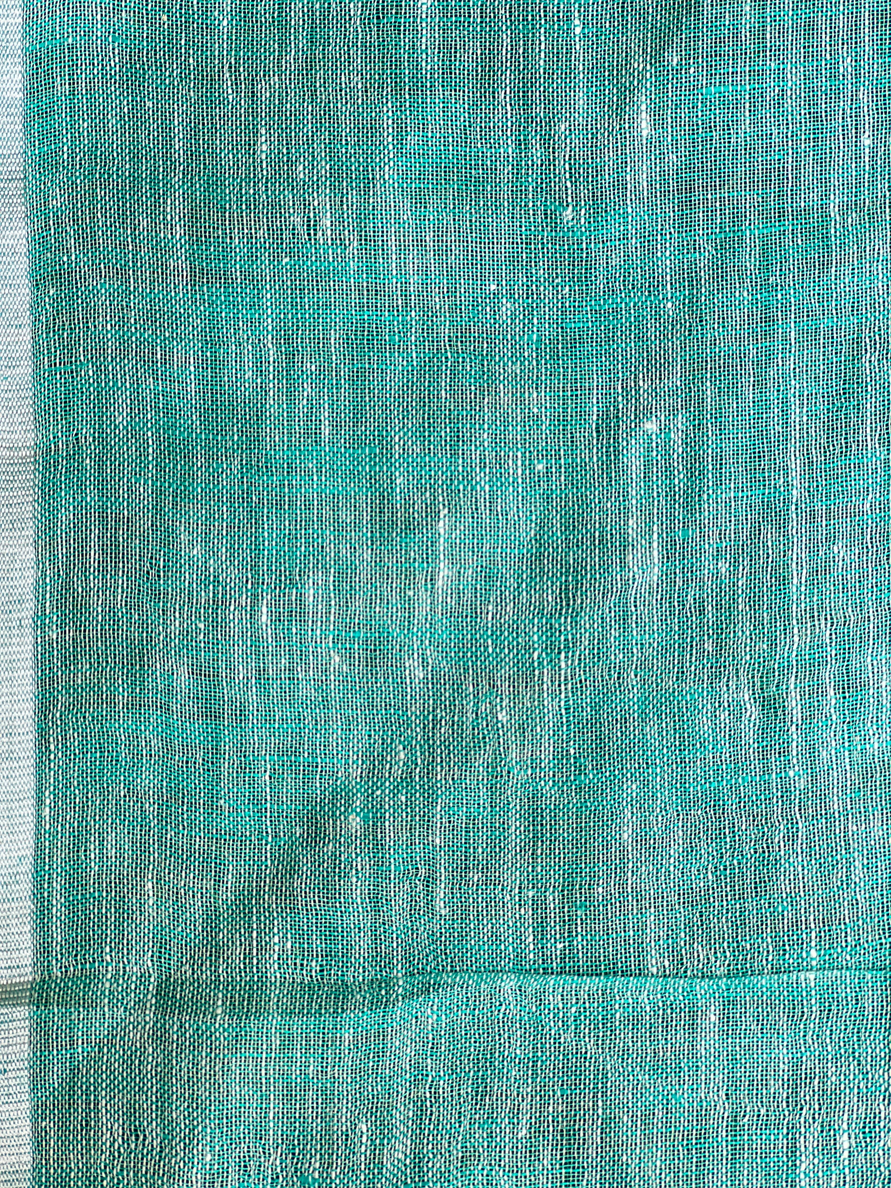 Kesiya Weaving with Sequence Pattern Linen Saree | DLS137