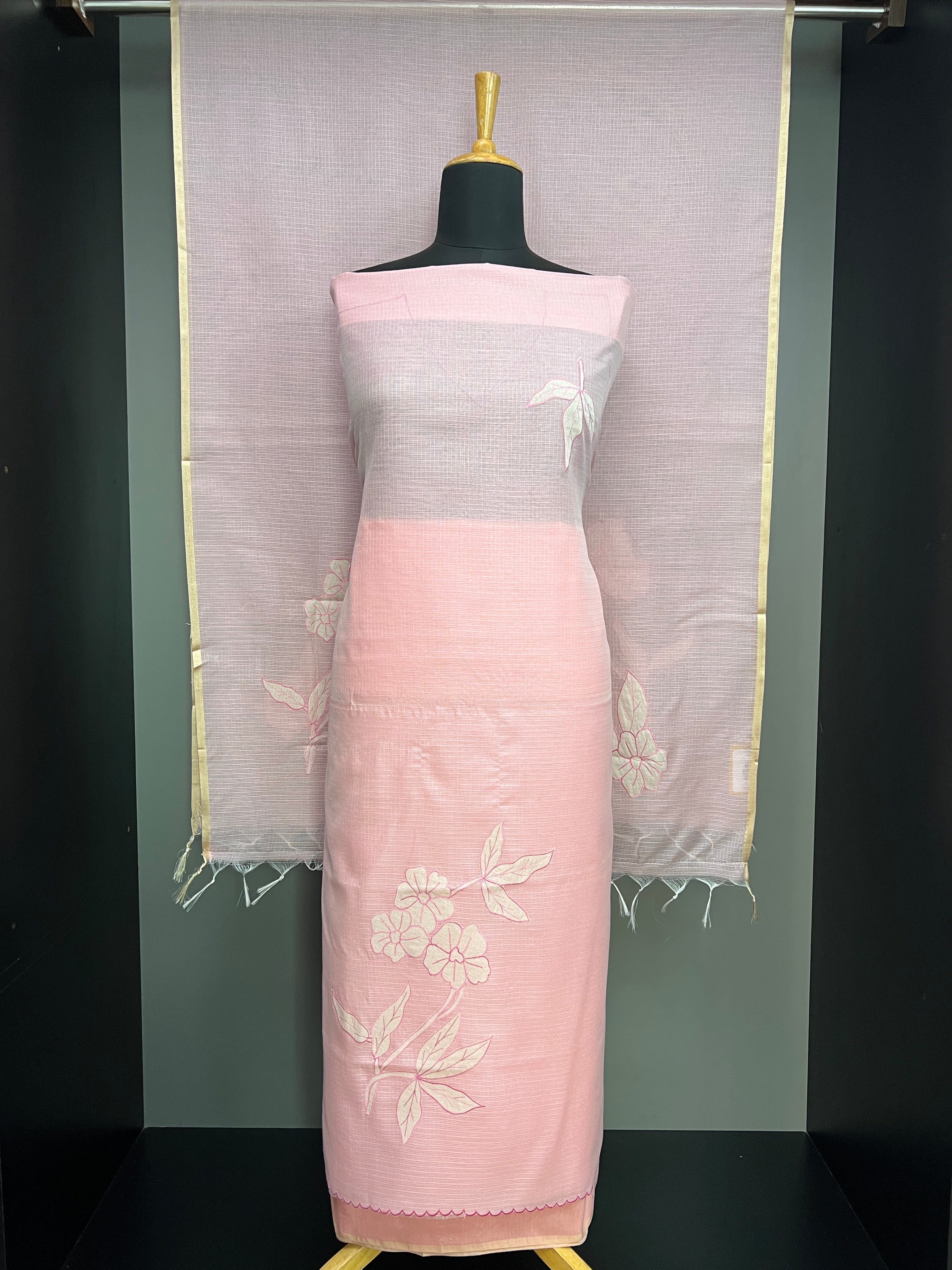 Floral Applique Detailed Kota Salwar Set | MM227