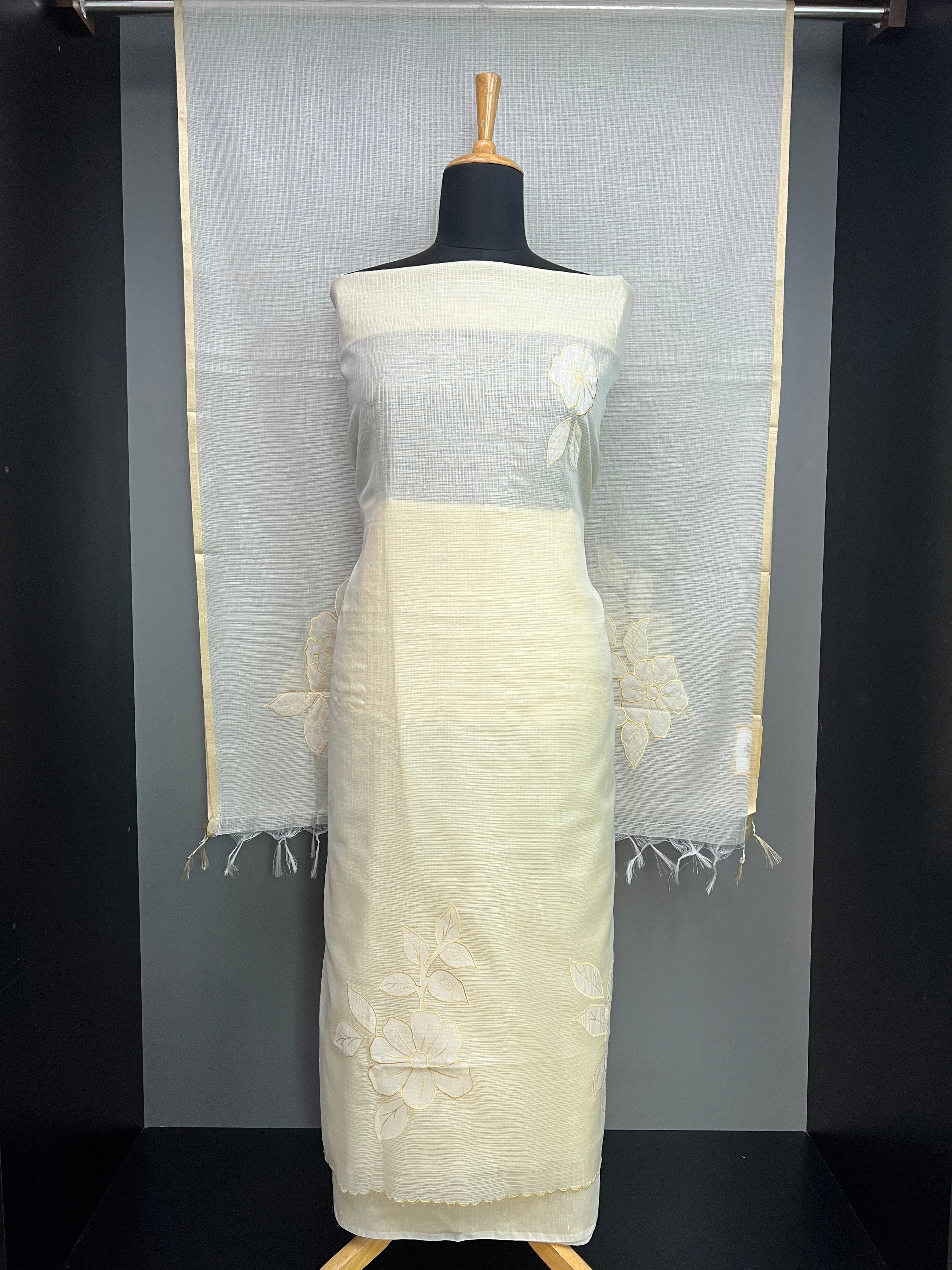 Floral Applique Detailed Kota Salwar Set | MM221