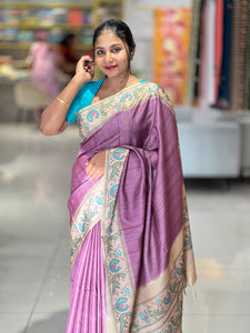 Ikat Printed Semi Tussar Saree | SSN284