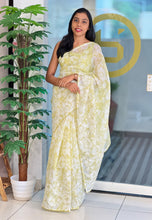 Print With Floral Applique Work Detailed Kota Saree | BLD1307
