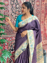 Ikat Printed Tussar Silk Saree | SSN280