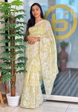 Print With Floral Applique Work Detailed Kota Saree | BLD1307