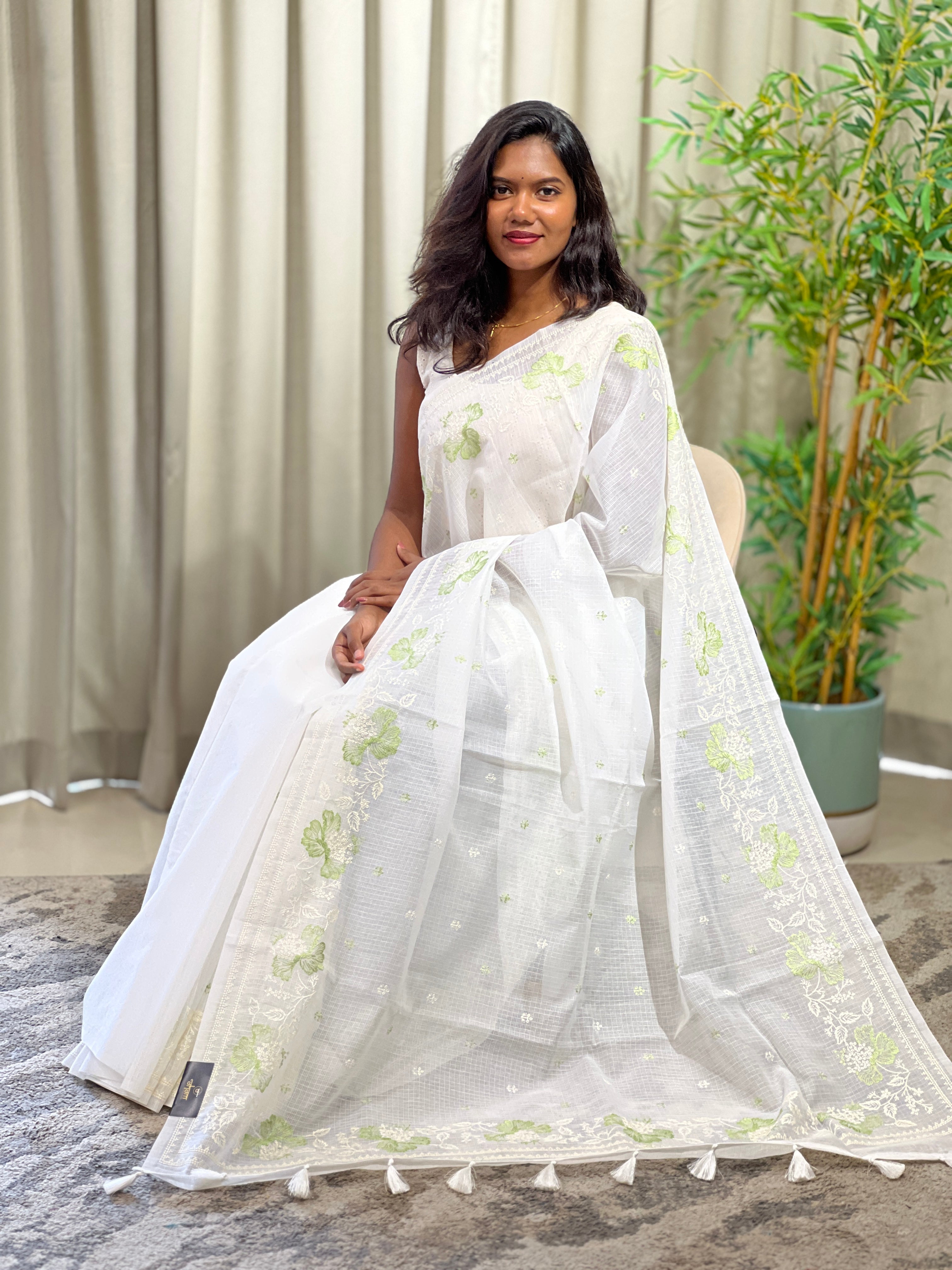 Embroidered Pattern Kota Saree | ZSS205
