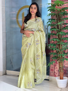 Warli Embroidery Detailed Kota Saree | BLD1335
