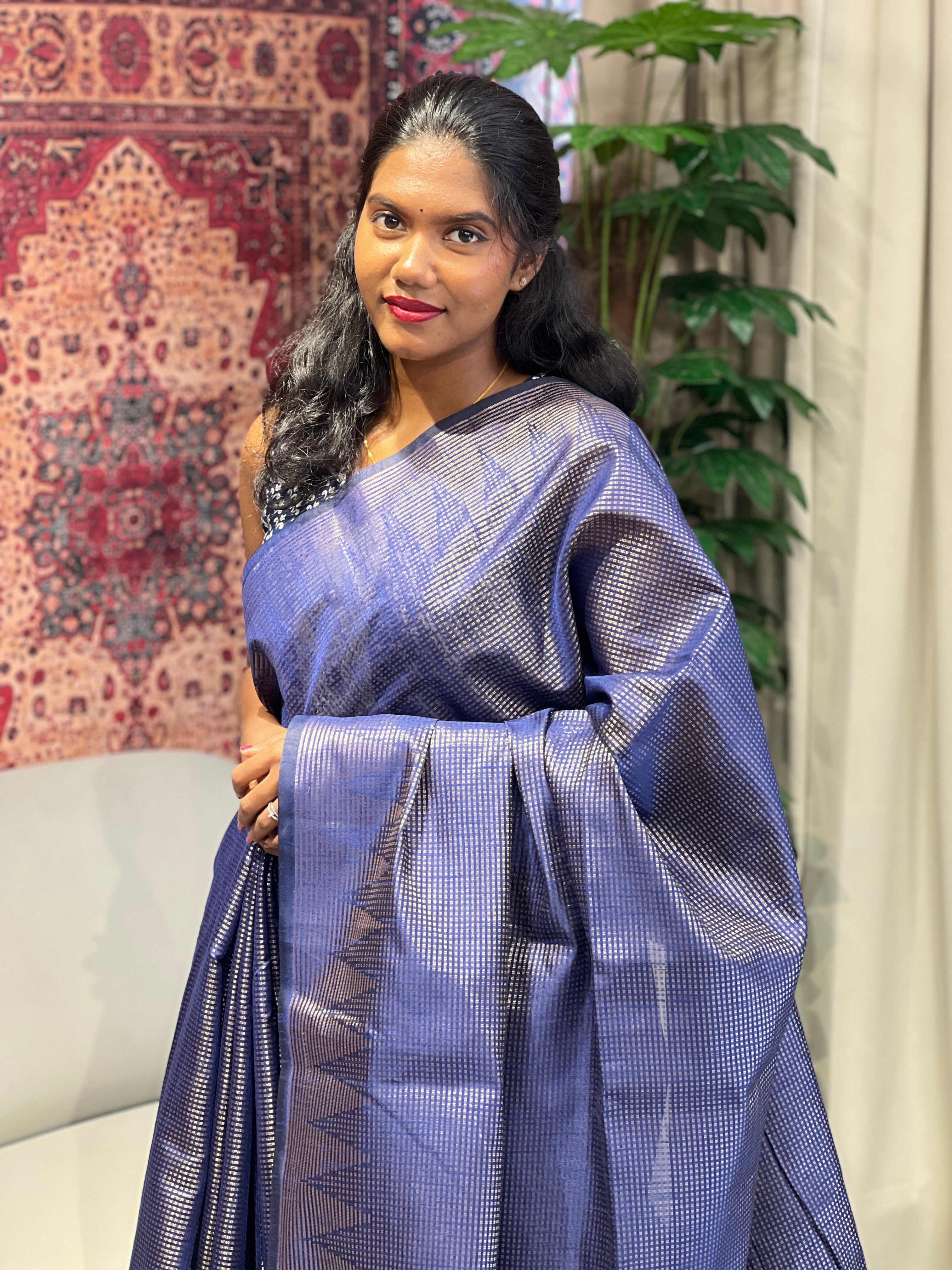 Tissue Woven Cotton Silk Saree | YNG1024