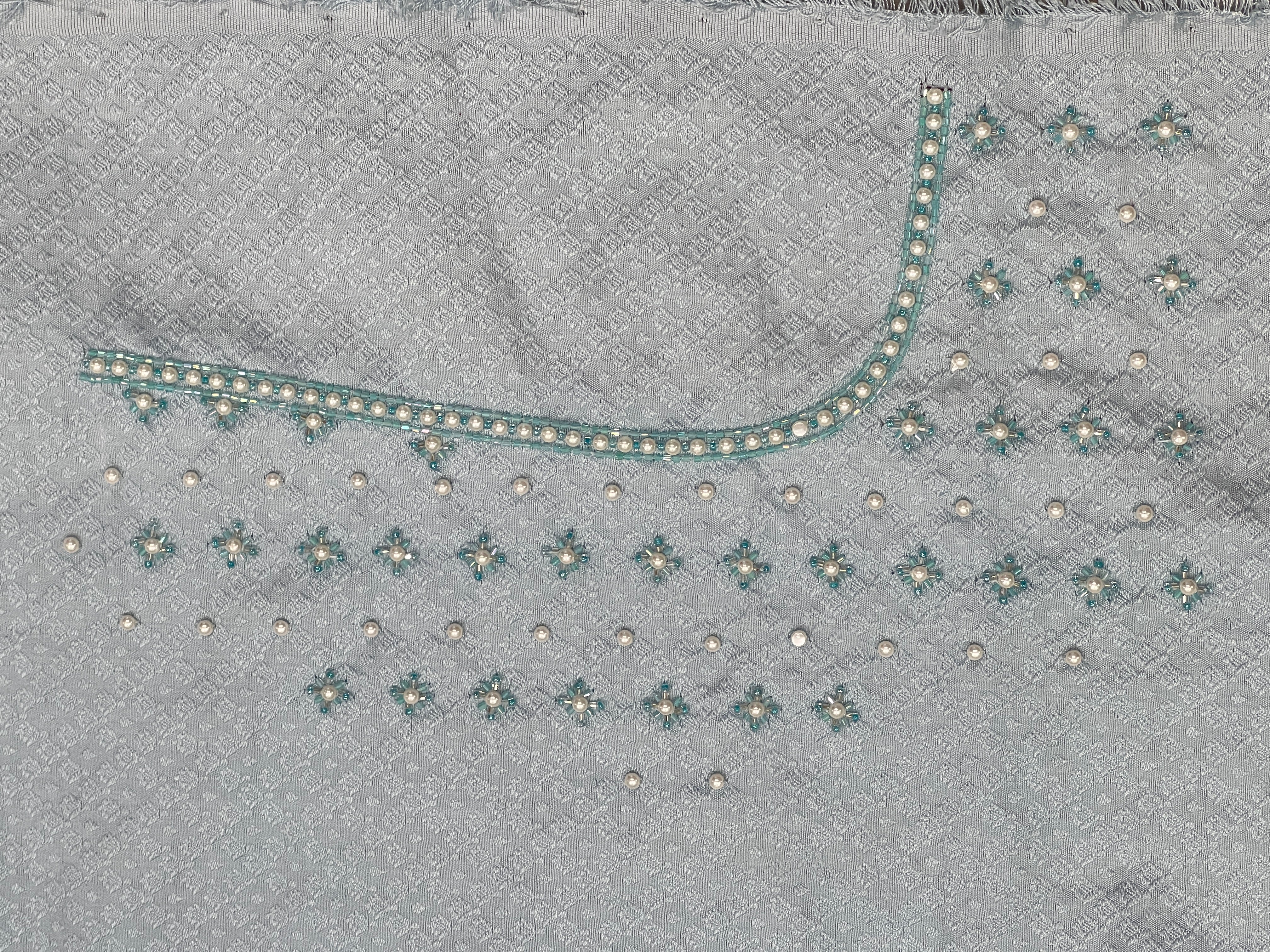 Cut Beads And Sugar Beads Detailed Pure Georgette Saree | AHD1915
