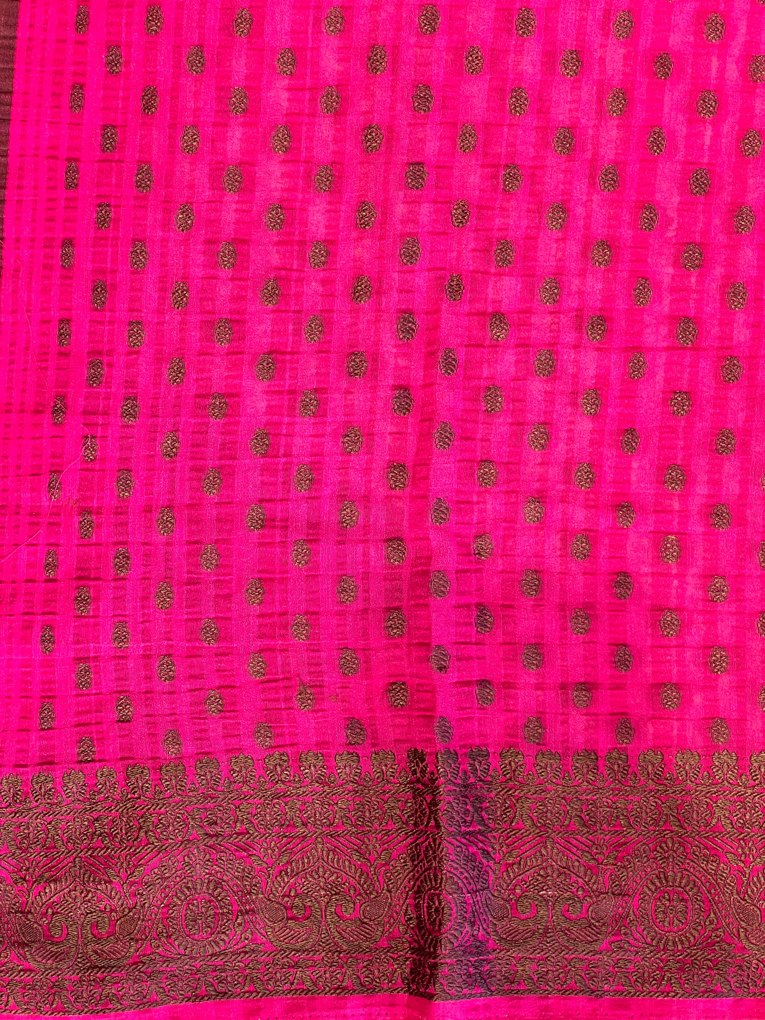 Thread Woven Tussar Georgette Banarasi(Weaving) Saree | YNG984