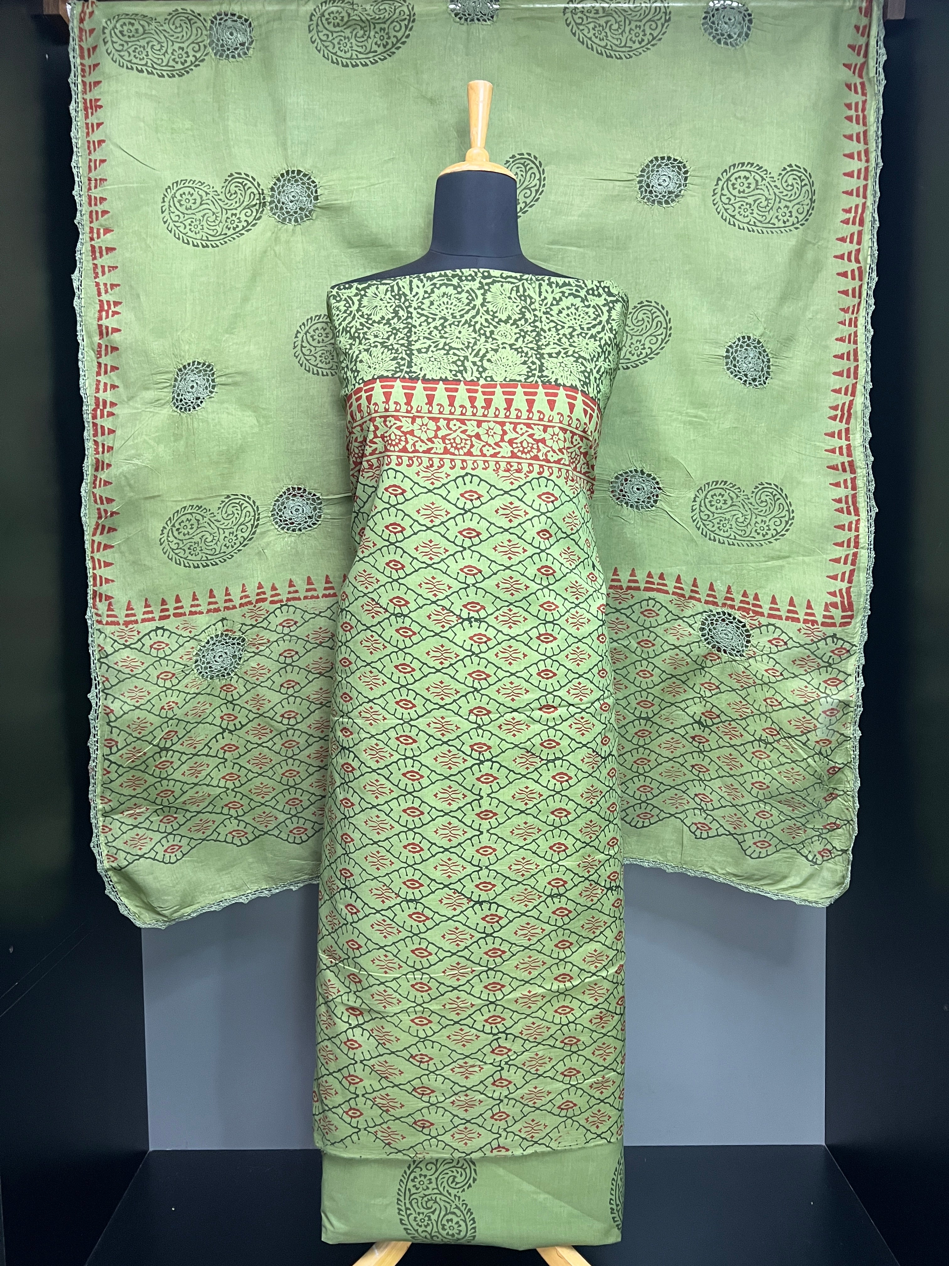 Hand Block Printed Cotton Salwar Set | SF1408