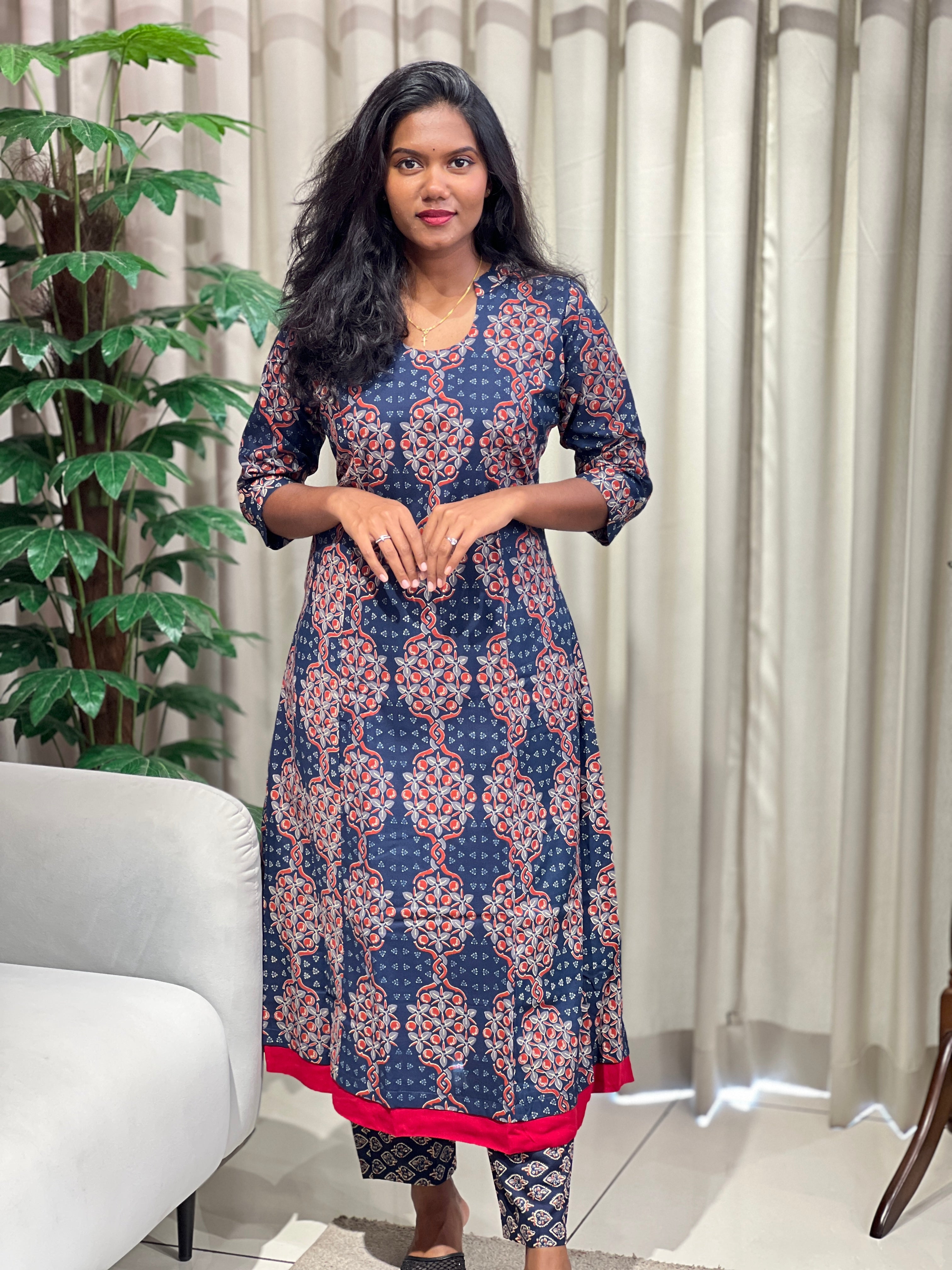Digital Printed Cotton Kurta Set | MSN139