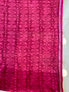 Screen Printed Chanderi Saree | SMC118