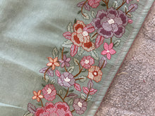 Floral Embroidery Detailed Viscose Organza Saree | SUN200