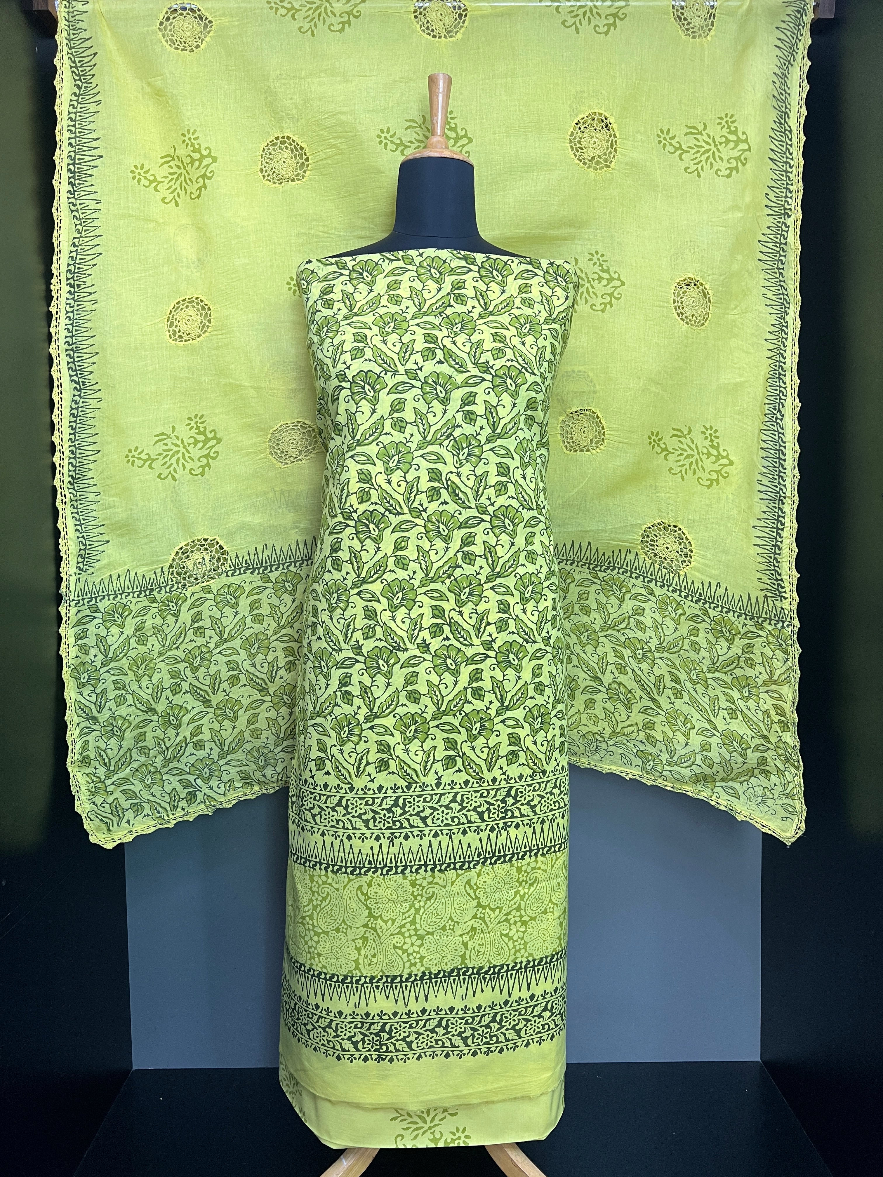 Hand Block Printed Cotton Salwar Set | SF1409