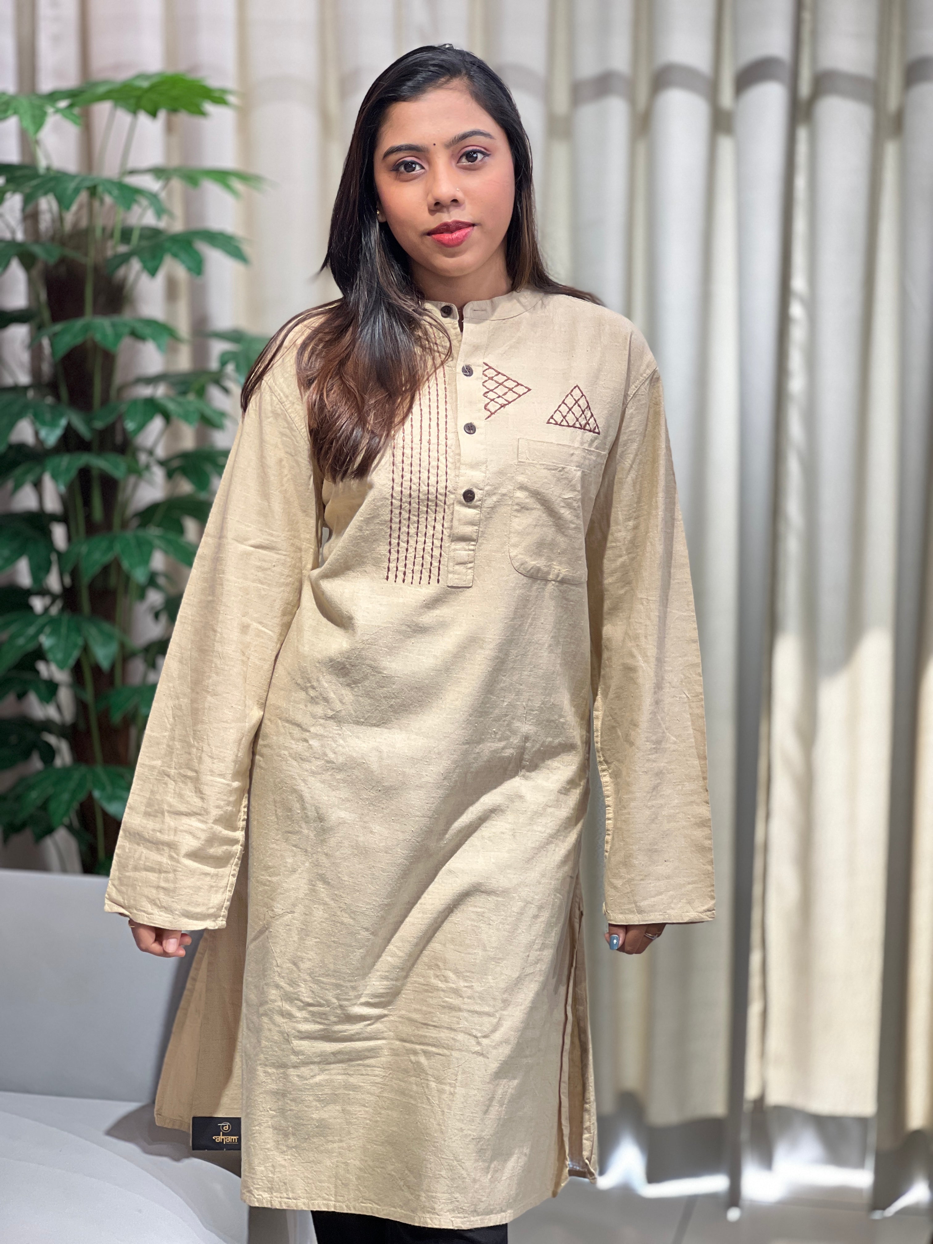 Embroidered Cotton Kurta | DNT127