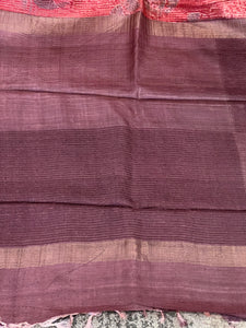 Screen Printed With Kesiya Weaved Tussar Saree | ACT1374