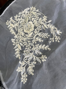 White Color Embroidered Bridal Organza Saree | DSA123
