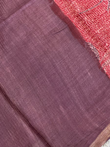 Screen Printed With Kesiya Weaved Tussar Saree | ACT1374
