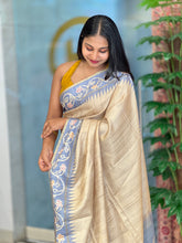 Batik Printed Semi Tussar Saree | SSN287