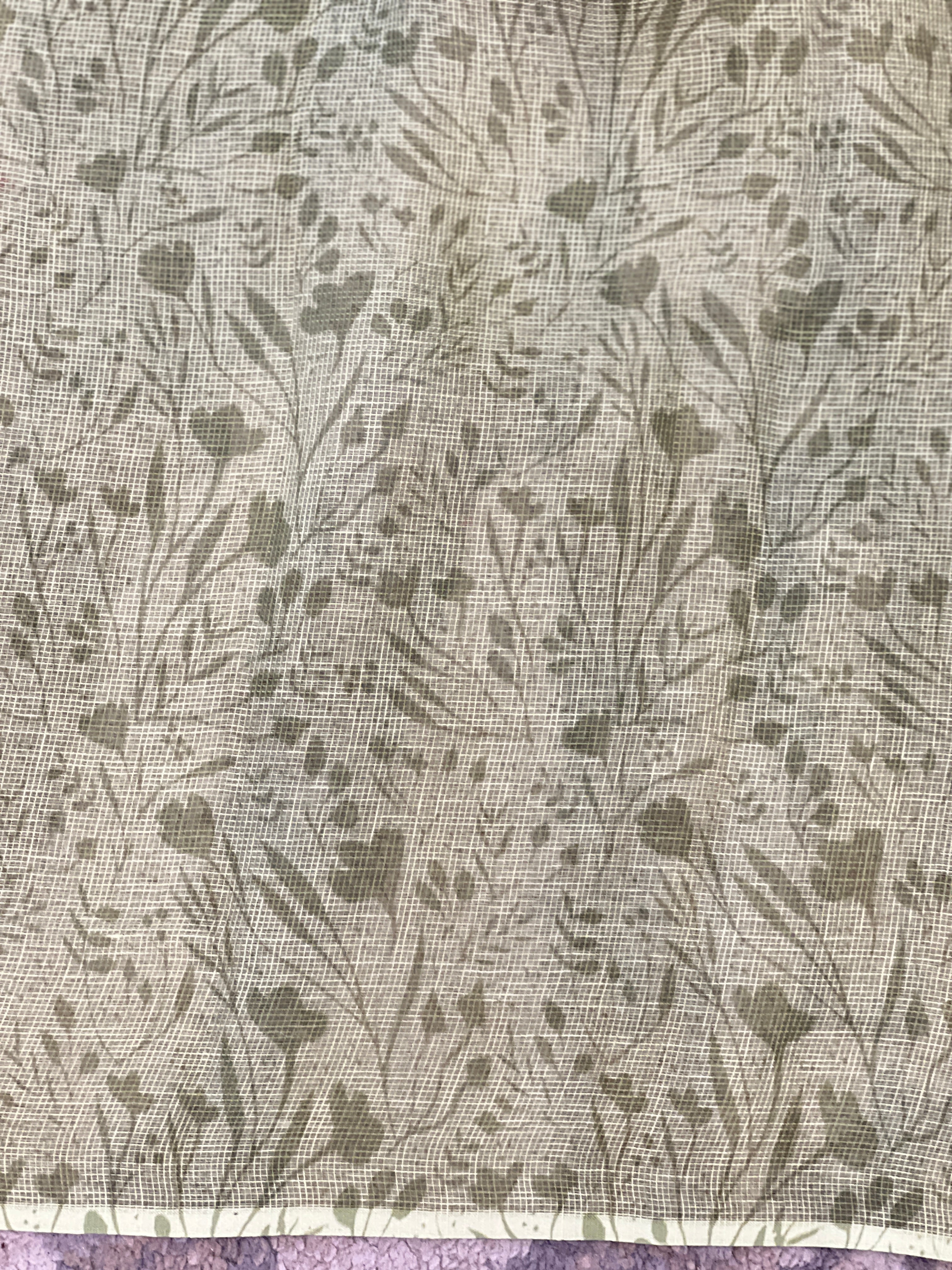 Floral Printed Pattern Linen Saree| YNG1476