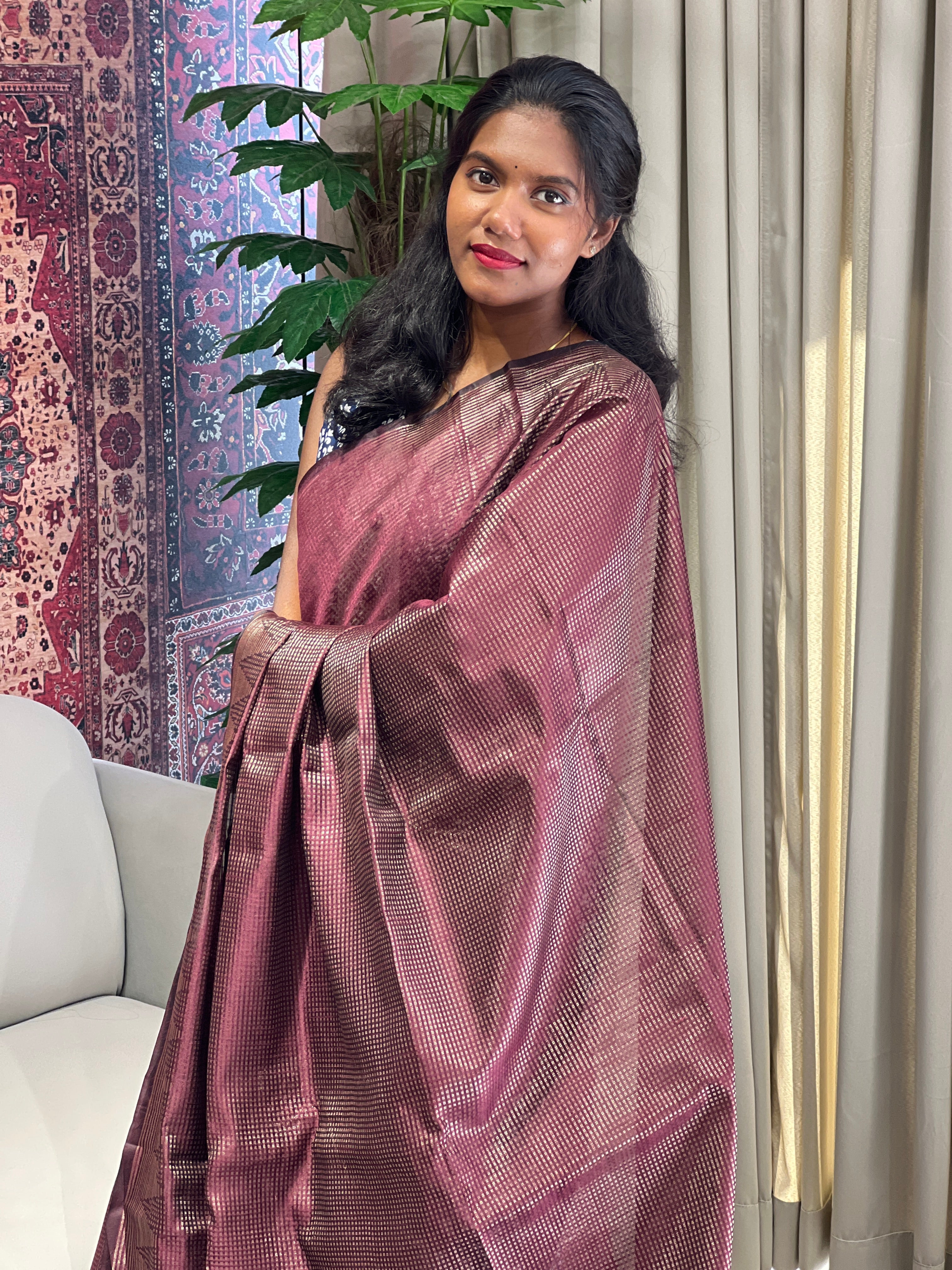 Tissue Woven Cotton Silk Saree | YNG1028