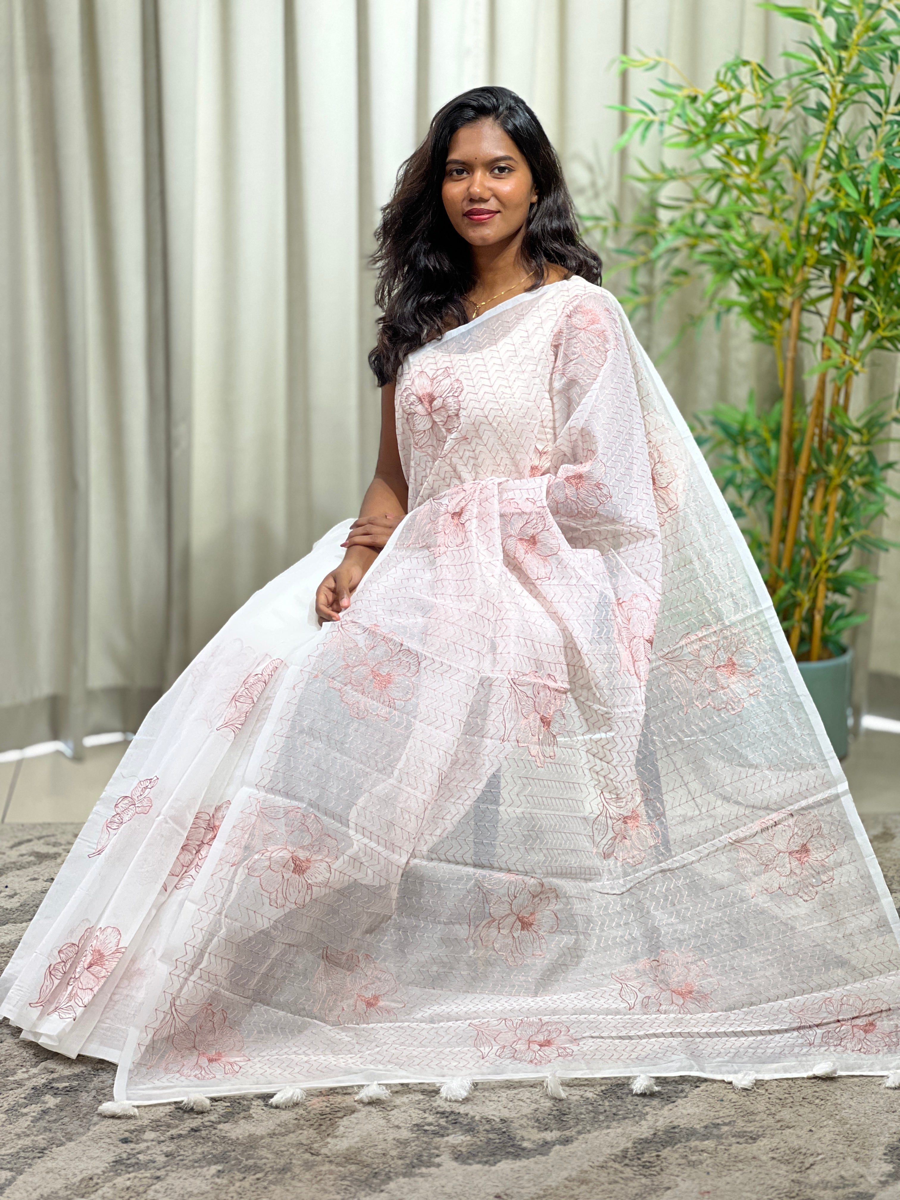 Embroidered Super Net Kota Saree  | YNG1501