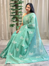 Floral Machine Embroidery Detailed Kota Saree | BLD1323