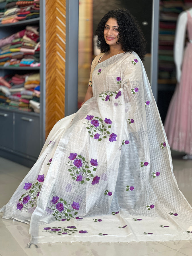 Floral Bunches Silky Kota Saree | NHH242