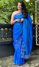 Twine Cut Work Placement Detailed Soft Silk Saree | TC401
